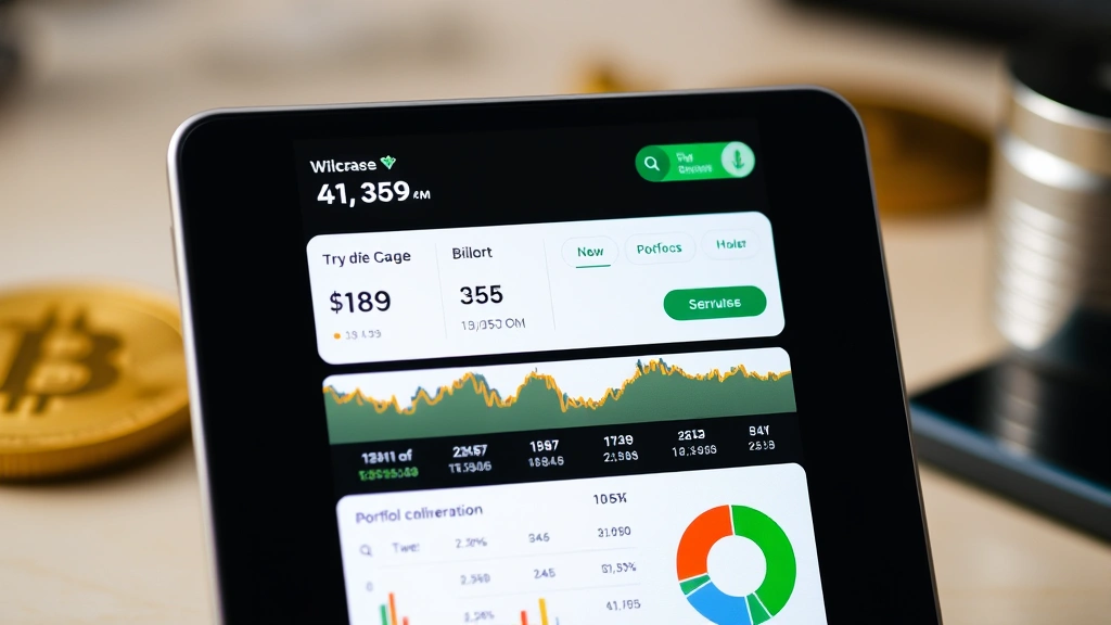 Cryptocurrency wallet displaying bitcoin holdings and portfolio diversification on a digital device screen
