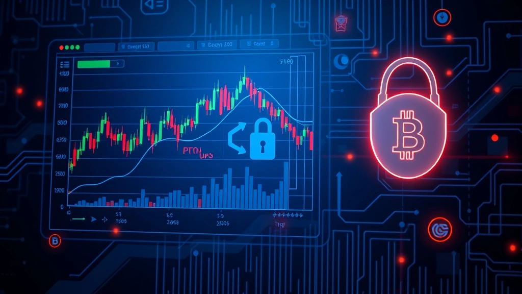 Modern cryptocurrency exchange platform interface showing Bitcoin trading charts and Peruvian currency symbols, digital wallet ecosystem, blockchain technology visualization with secure encryption elements, professional financial trading environment