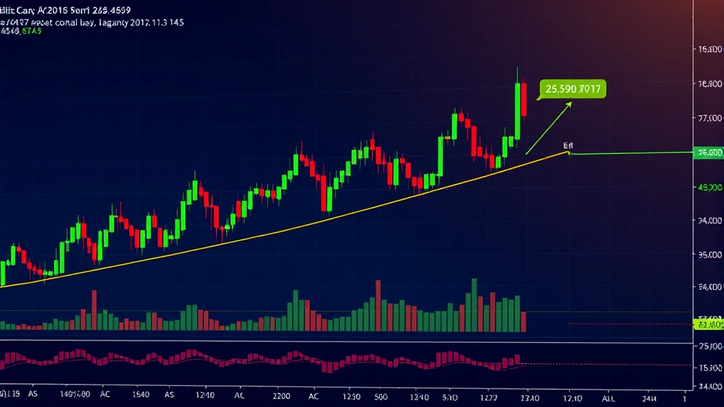 Bitcoin candlestick chart showing price correction with support and resistance levels, multiple timeframes displayed, professional trading interface background, deep blues and greens, realistic market data visualization