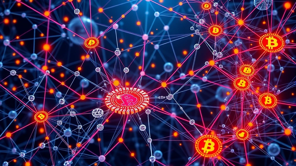 An intricate network of blockchain nodes and transactions flowing through crystalline structures, with certain pathways highlighted in bright colors showing concentrated wealth and power distribution among major Bitcoin holders