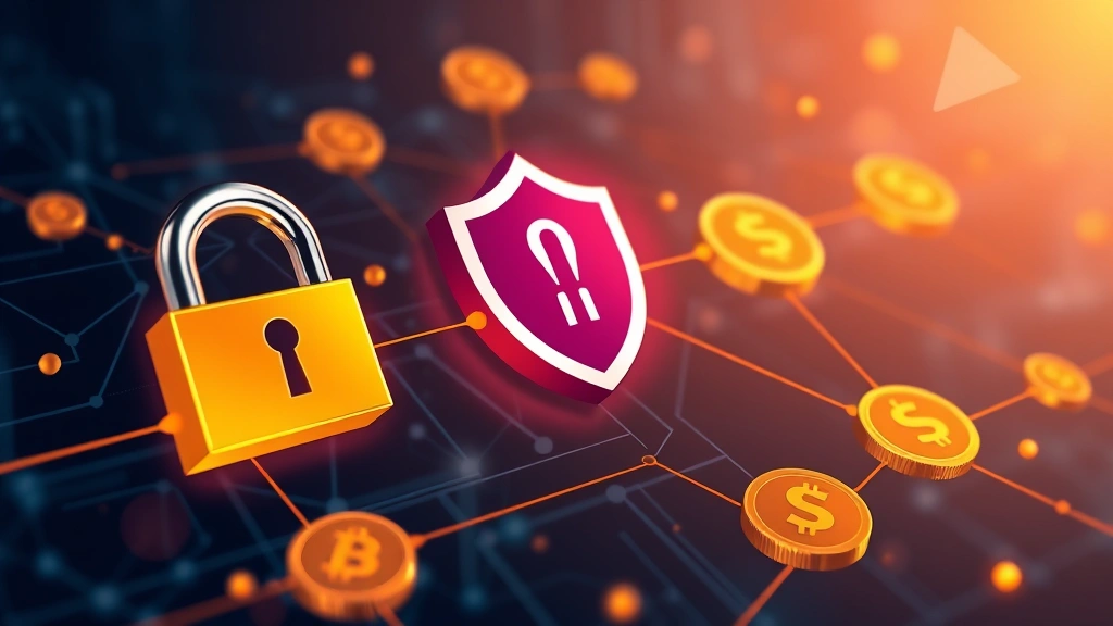 Digital representation of cryptocurrency security and compliance, blockchain network visualization with Philippine peso symbols, secure transaction flow illustration, modern fintech aesthetic with cryptographic elements, professional banking atmosphere