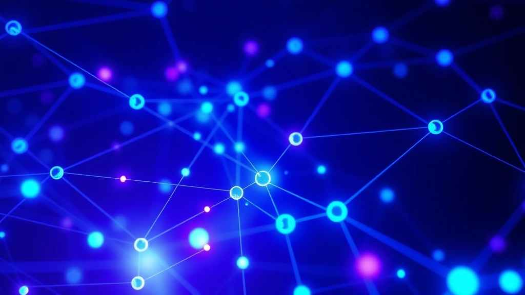 A digital representation of blockchain transactions flowing through a transparent network structure, glowing blue and purple nodes connected by light trails, representing Bitcoin security and verification processes, abstract but realistic 3D visualization