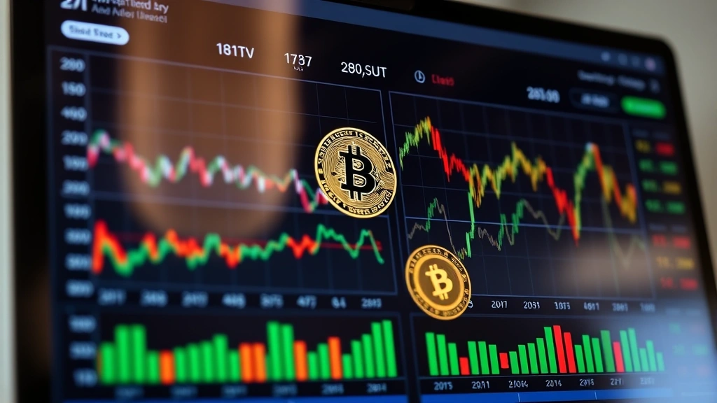 Diverse investment portfolio on digital display showing Bitcoin allocation alongside traditional stocks and bonds, photorealistic wealth management concept