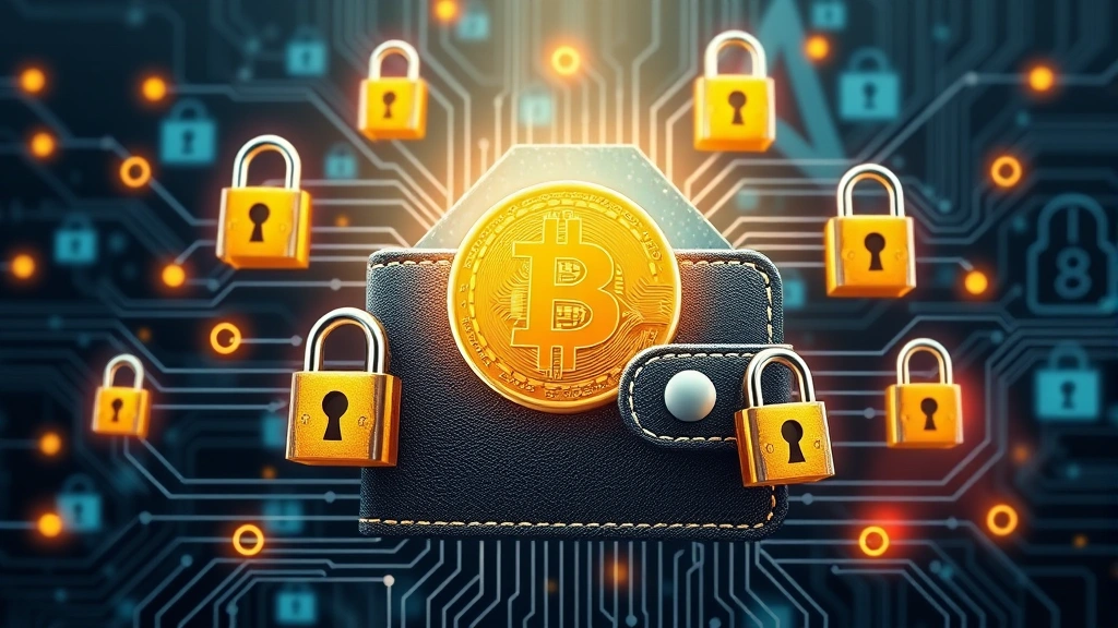 Secure digital wallet concept with Bitcoin symbol surrounded by security locks and encryption technology, representing safe custody and asset protection in cryptocurrency storage