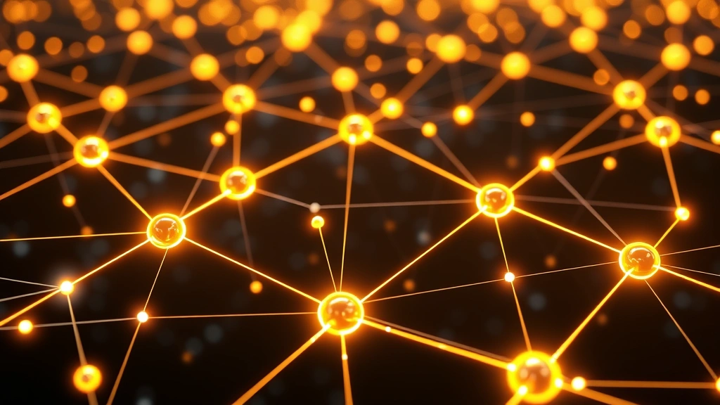 Realistic digital visualization of blockchain network nodes connected by glowing lines, representing the decentralized infrastructure underlying Bitcoin and cryptocurrency technology systems