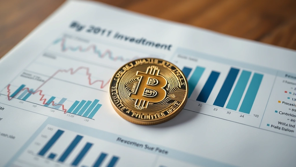 Physical Bitcoin coin placed on modern financial documents and charts, soft professional lighting, shallow depth of field, representing investment and wealth management, no readable text on documents