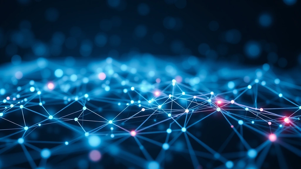 Digital representation of blockchain technology and institutional adoption, abstract visualization of connected nodes and cryptocurrency ecosystem, modern financial infrastructure imagery, clean professional aesthetic