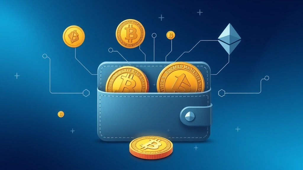 Photorealistic illustration of a cryptocurrency wallet interface displaying wrapped Bitcoin tokens, showing connection between Bitcoin network and Ethereum ecosystem, modern minimalist design with gradient colors, no text or numbers