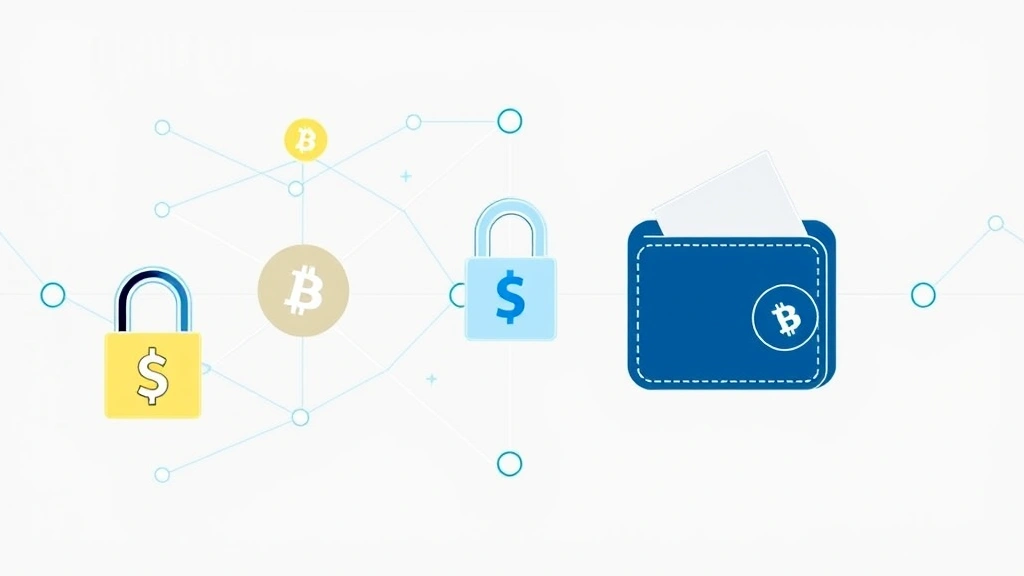 Secure cryptocurrency transaction visualization with lock symbols, blockchain nodes connecting, digital wallet transferring Bitcoin, professional financial technology imagery