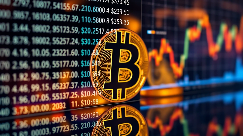 Close-up of Bitcoin blockchain transaction data displayed on a transparent digital screen with PKR currency symbols and real-time market charts reflecting in the surface