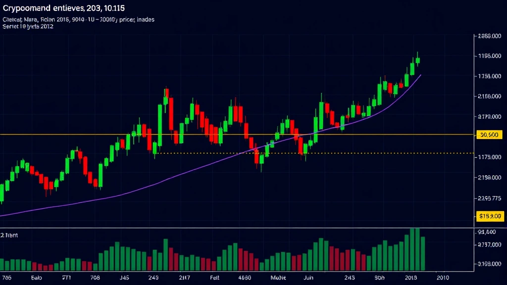 Modern financial chart display showing cryptocurrency market volatility patterns and price movements, representing investment dynamics and market analysis for digital assets