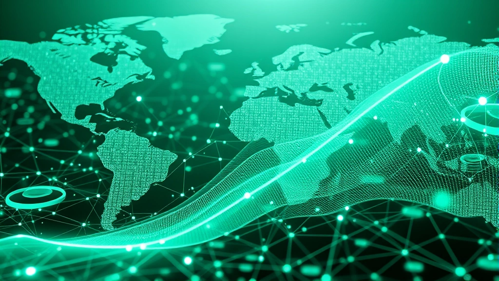 Abstract visualization of money supply expansion showing exponential growth curves in global financial markets, central banks, interconnected digital infrastructure, photorealistic style, emerald and silver tones, no charts or numbers