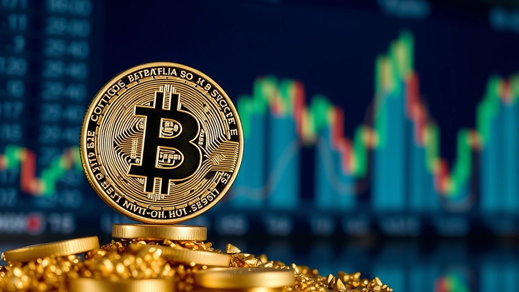 Photorealistic image of a Bitcoin coin rising upward with blurred financial charts in the background, symbolizing recovery and price growth in cryptocurrency markets
