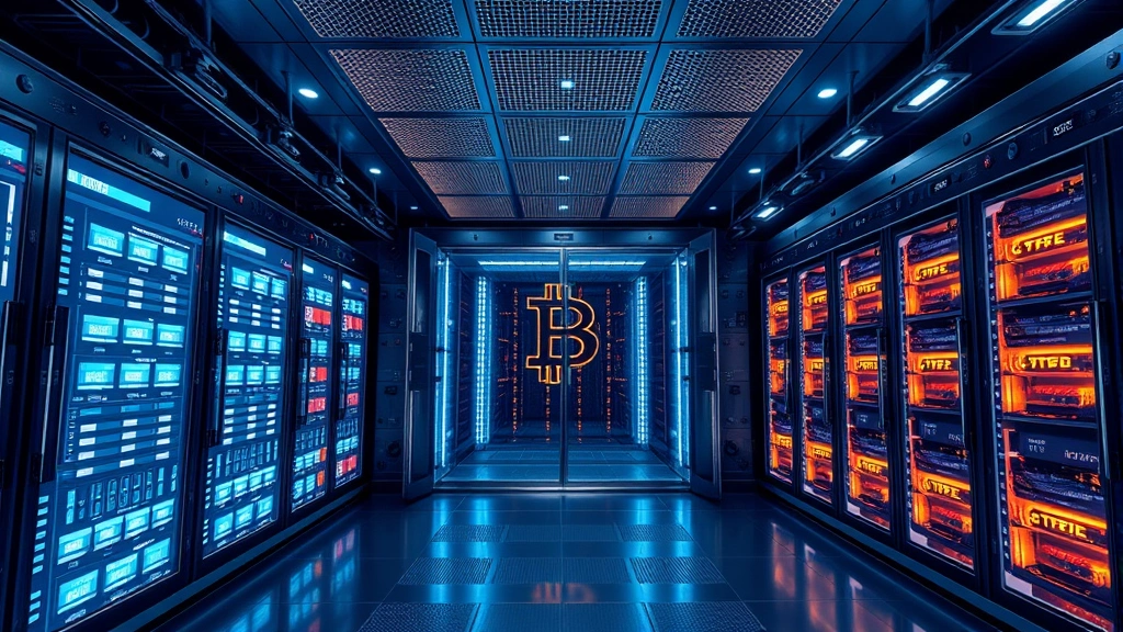 Digital vault or custody facility protecting Bitcoin holdings, showcasing secure infrastructure for ETF management and institutional-grade asset protection