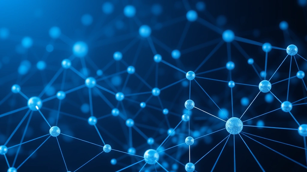 Photorealistic image of blockchain technology visualization showing interconnected nodes and cryptocurrency networks, modern digital aesthetic, no text or labels, blue and silver color scheme