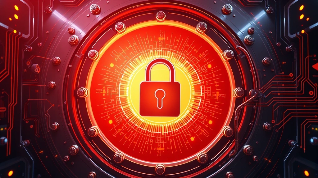 Cryptocurrency security infrastructure with quantum-resistant algorithms, digital vault with advanced cryptographic locks, tech-forward security concept, no text or charts